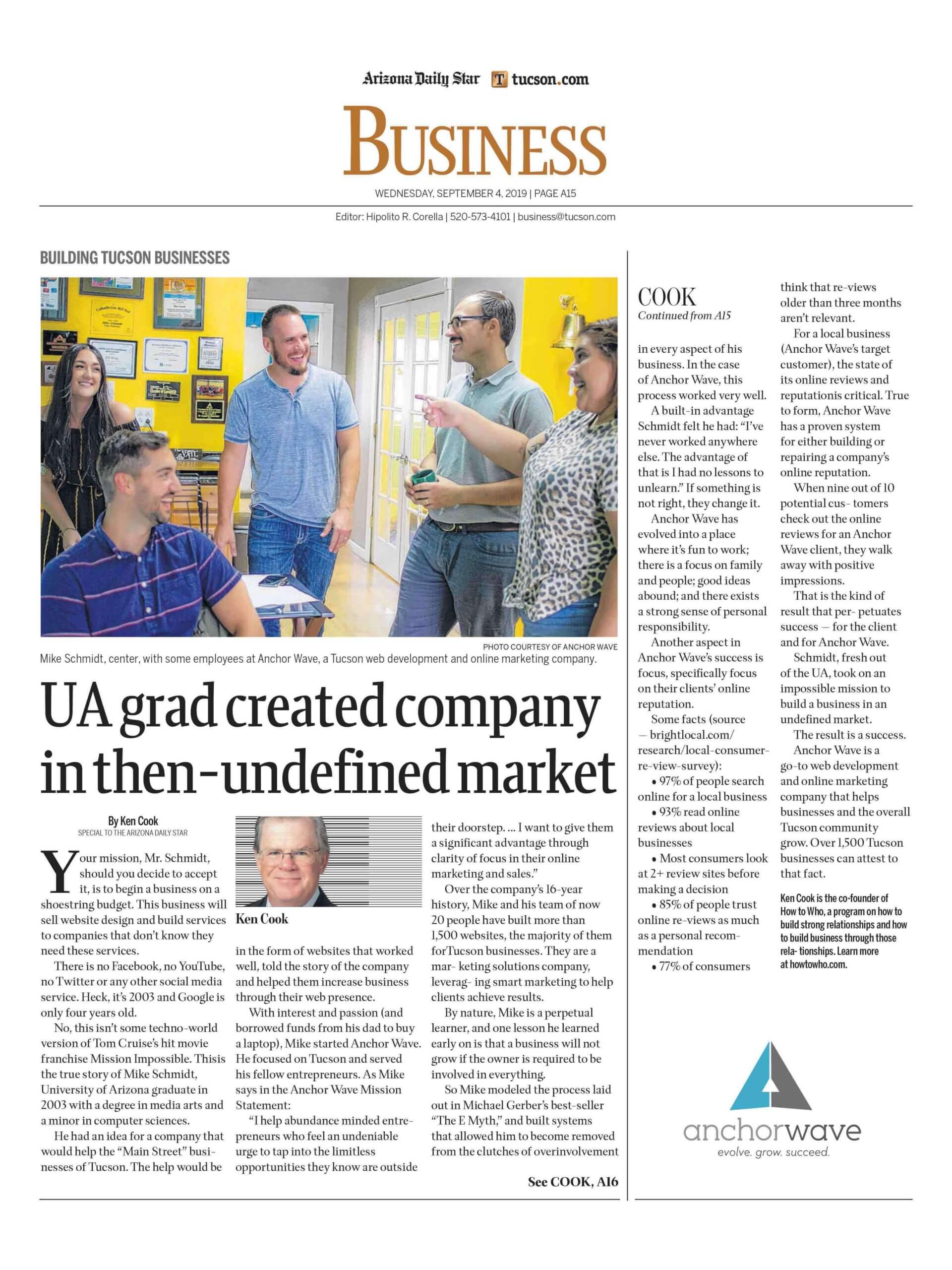 Agency Coach Arizona Daily Star Feature | Agency Coach